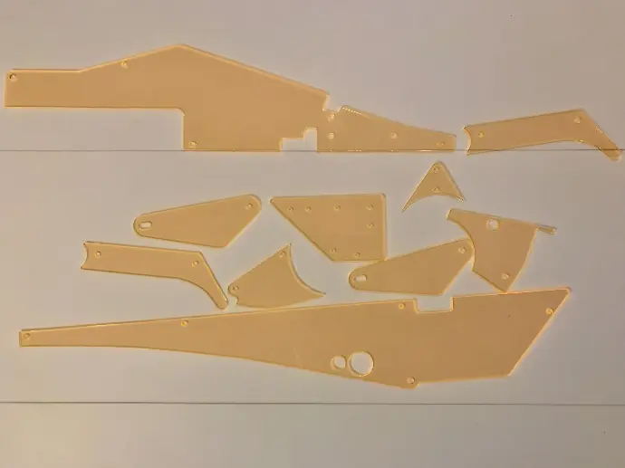 Cactus Canyon Kit convolux 10 pièces jaune orangé fluorescent