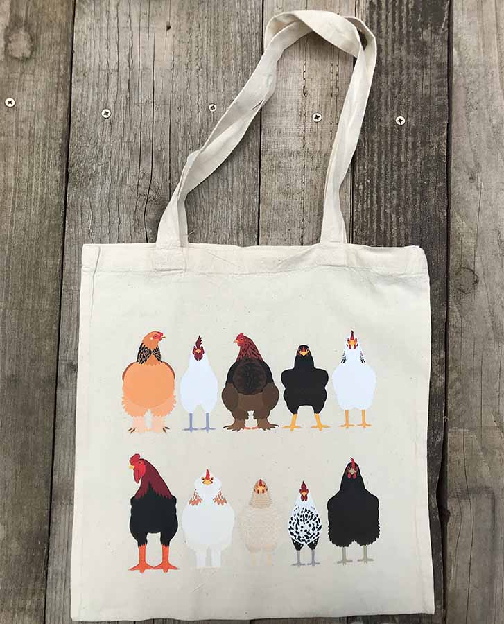 Tote bag "Dix poules"