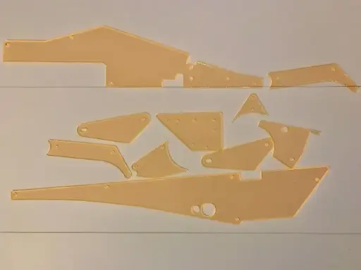 Cactus Canyon Kit convolux 10 pièces jaune orangé fluorescent